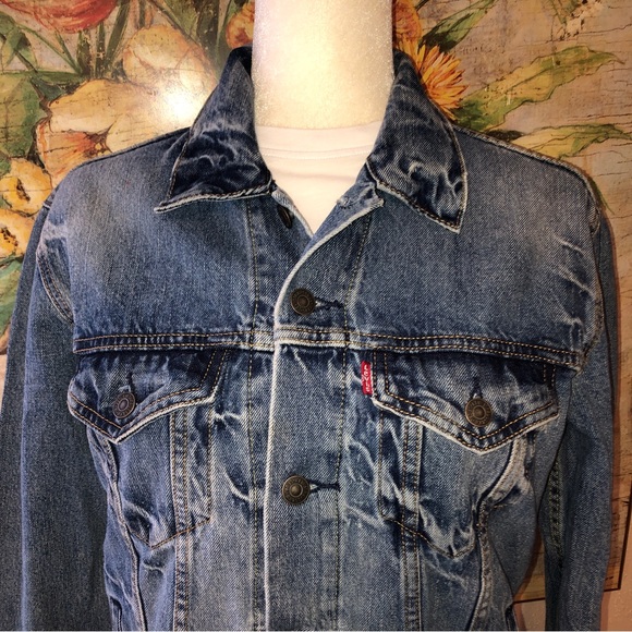 Sz S Levi's Vintage Denim Original Trucker Jean Jacket - Picture 4 of 11